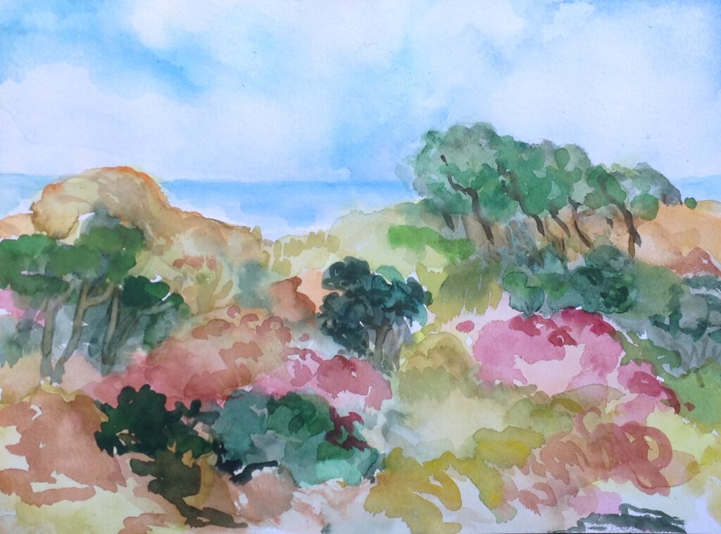 Dünenlandschaft (Terschelling) | Aquarell | 30 x 40 cm | 2019