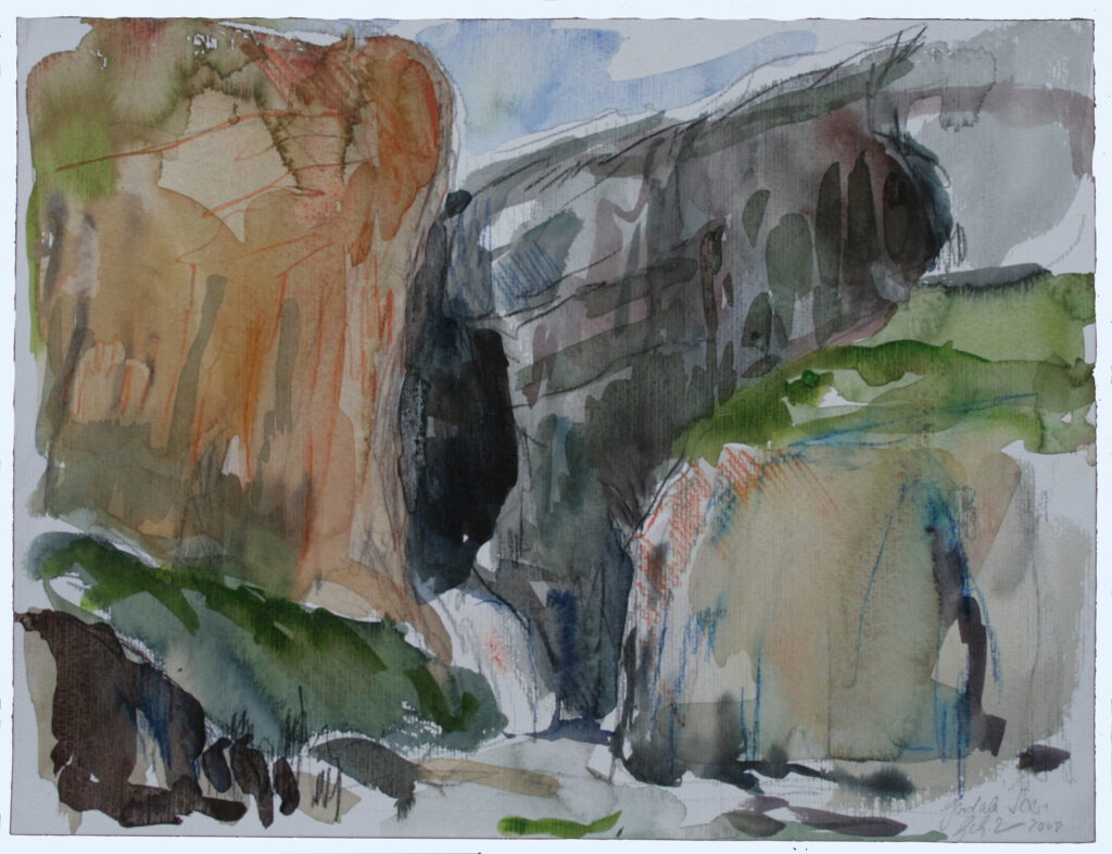 Gordale Scare | Aquarell | 30 x 40 cm | 2008