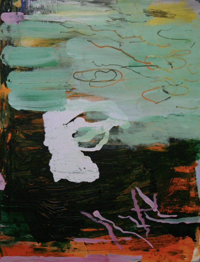 Unter Eichenbäumen | Acryl | 90 x 70 cm | 2012