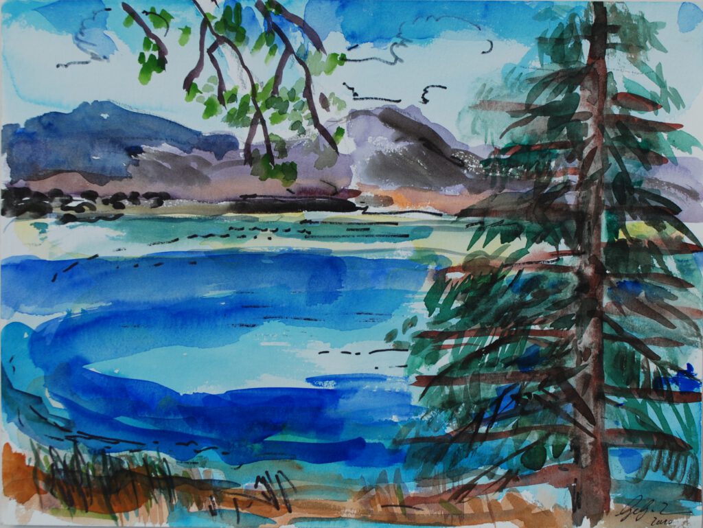 Chiemsee| Aquarell | 30 x 40 cm | 2010